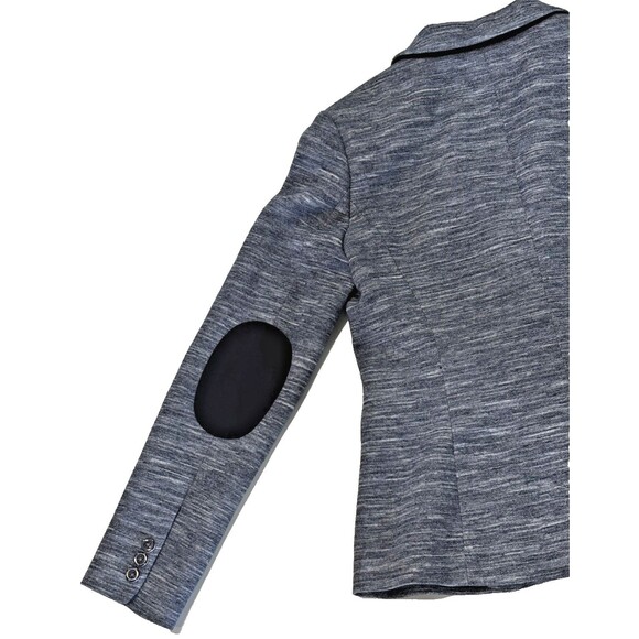 Tommy Hilfiger Women’s Blazer Size 6 Blue Single Button Jacket Elbow Patch Work - Picture 6 of 11